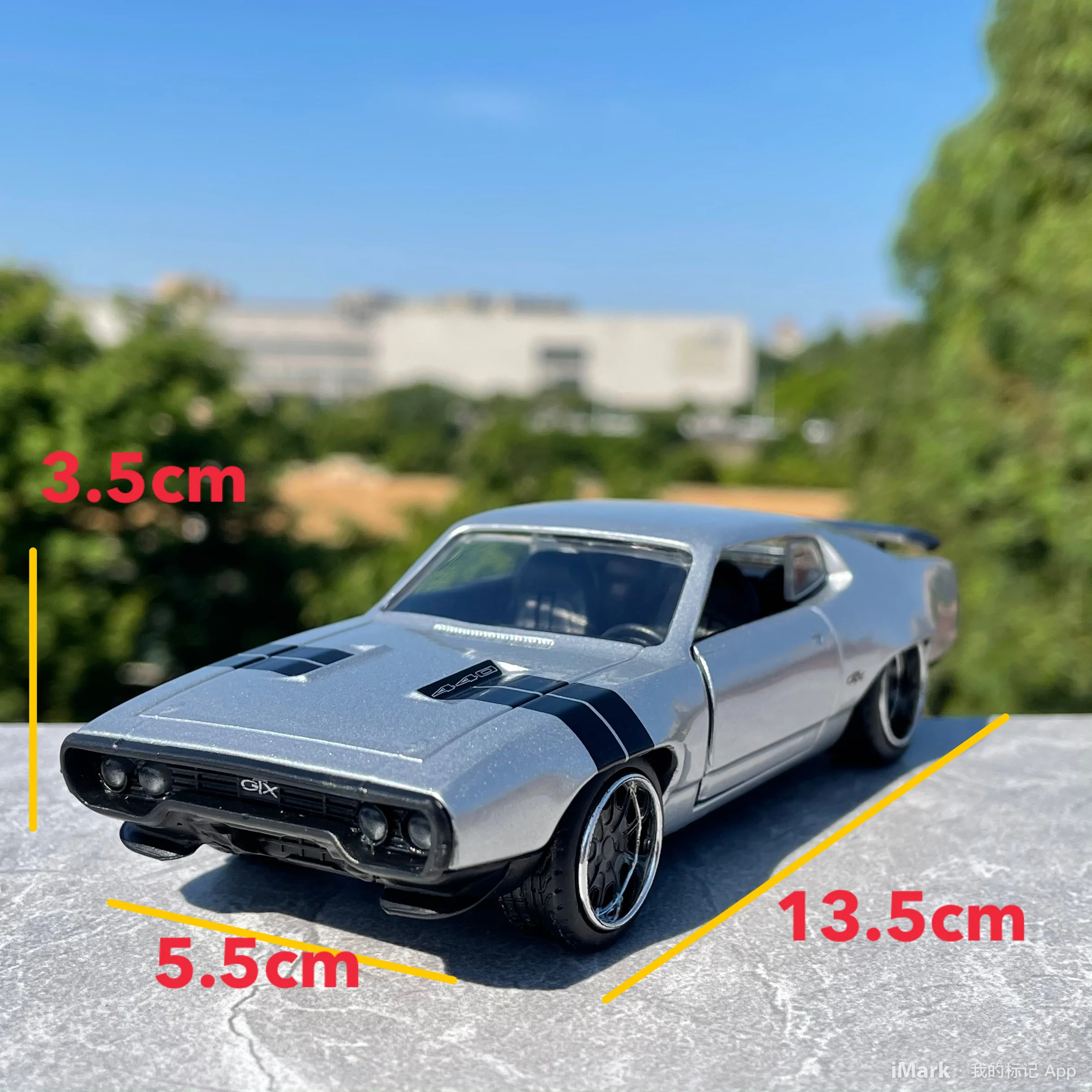 American muscle car 1:32 Plymouth GTX alloy car model