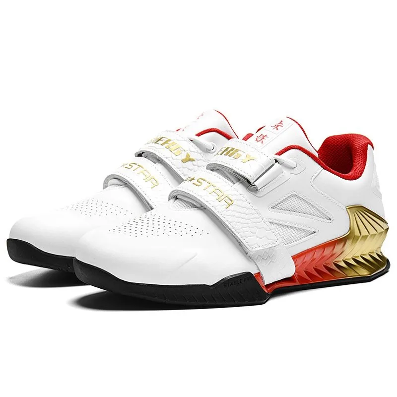Luxury Brand Weight Lifting Shoe Mesh Breathable Gym Training Shoe Anti-Slippery Squat Shoes Hard-Wearing Indoor Sports Shoe