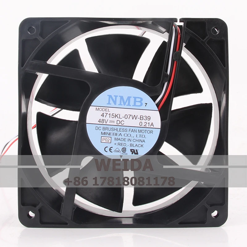 New original 4715KL-07W-B39 For NMB-MAT DC Fan Axail 120X38mm 48V 2950RPM Tubeaxial cooling fans in stock for NMB