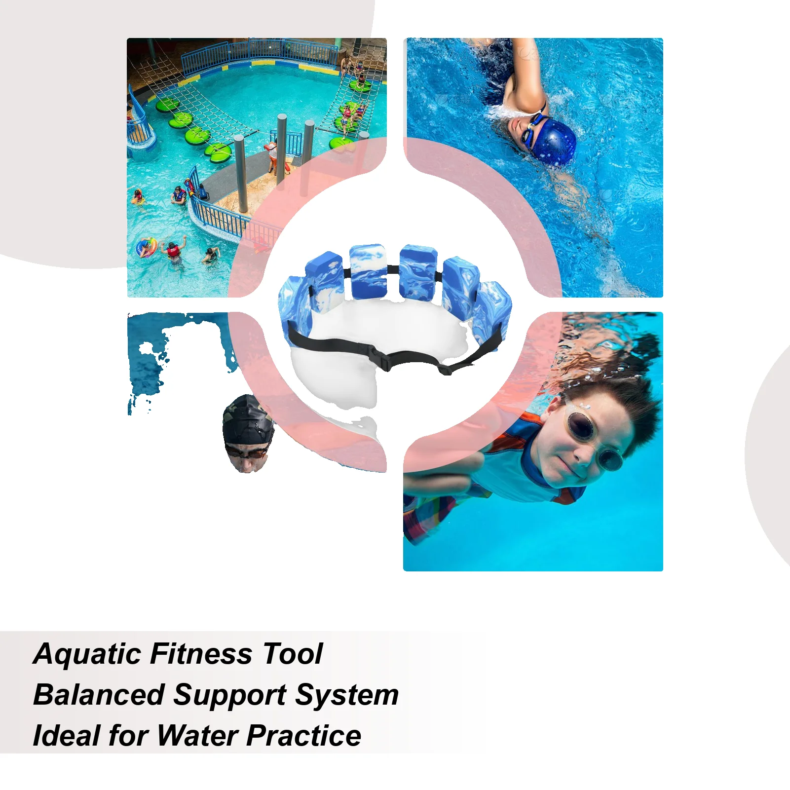 

Пояс плавучести для плавания из пены EVA, детские плавучие ремни для плавания, регулируемое средство для упражнений в бассейне для девочек, молодежи, подростков