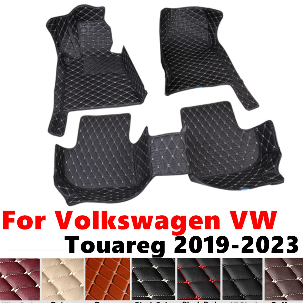 

Car Floor Mats For Volkswagen VW Touareg 2023 2022-2019 Custom Fit Front & Rear Floor Liner Cover Foot Pads Interior Accessories