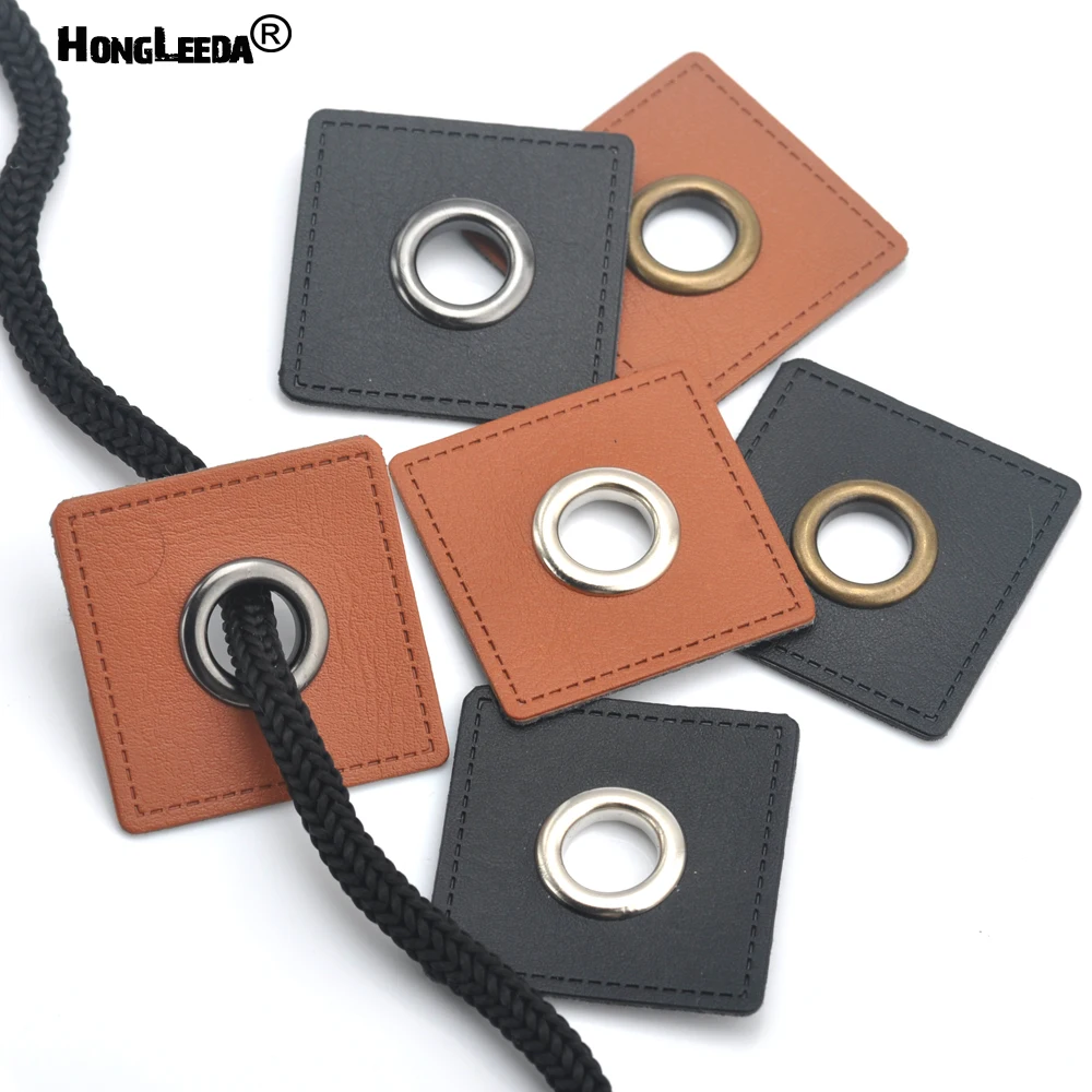 30Pcs/Lot 27/37mm Square Black - огляд і ціна Leatherwork Eyelets