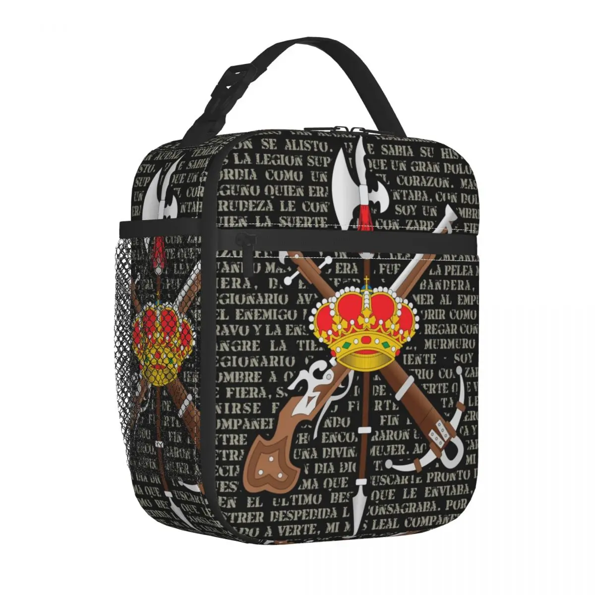 Spanish Legion Thermal Insulated Lunch Bags Women El Novio De La Muerte Resuable Lunch Tote Outdoor Multifunction Food Box