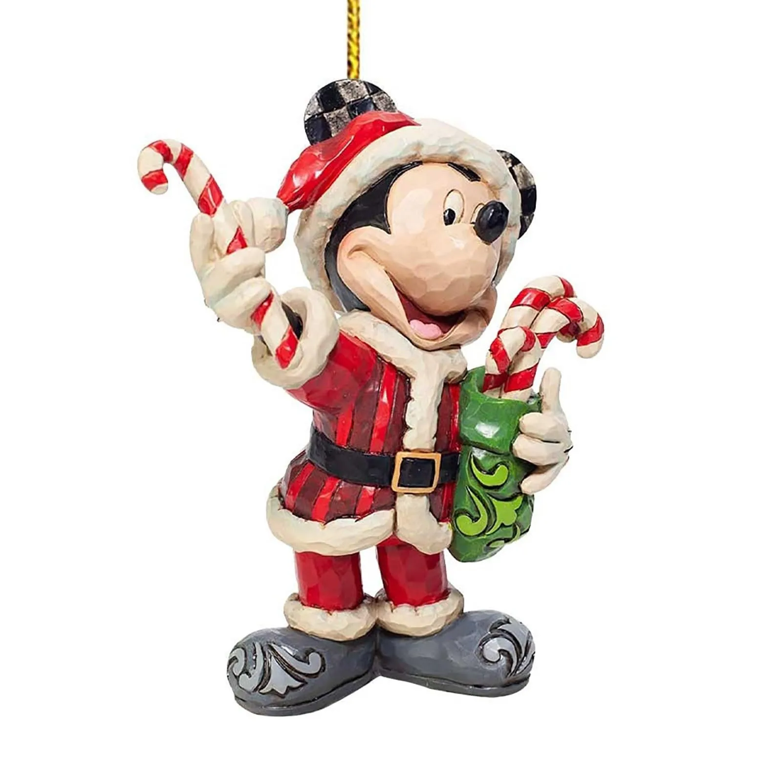 Anime 2024 Disney 2d Flat Action Figure Mickey Minnie Mouse Xmas Tree Decoration Hanging Ornament Home Christmas Party Gift Toy