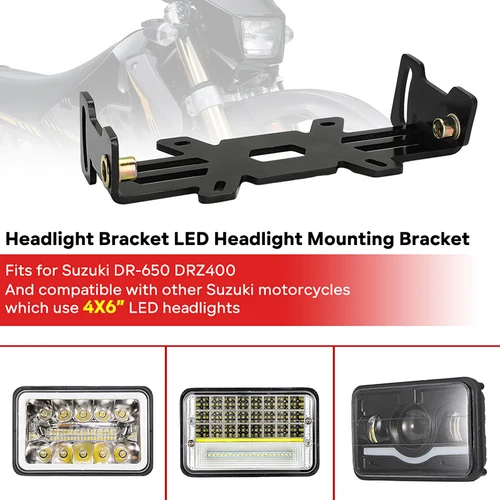 Imagen 2 del producto Soporte de montaje de faro LED para motocicleta, accesorio de aluminio para SUZUKI DR 650 4x6 DRZ400 DRZ-400, DR-650