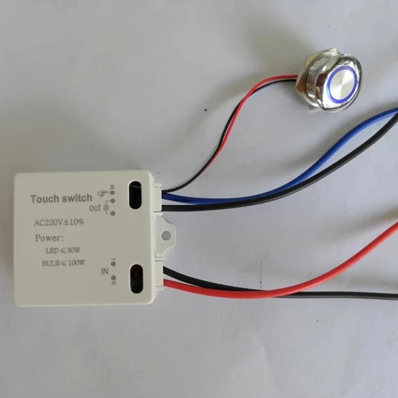 

‌ Индукционный сенсорный переключатель человеческого тела 220 В, встроенный встраиваемый электростатический металлический стол управления/настенная лампа TQ-810B