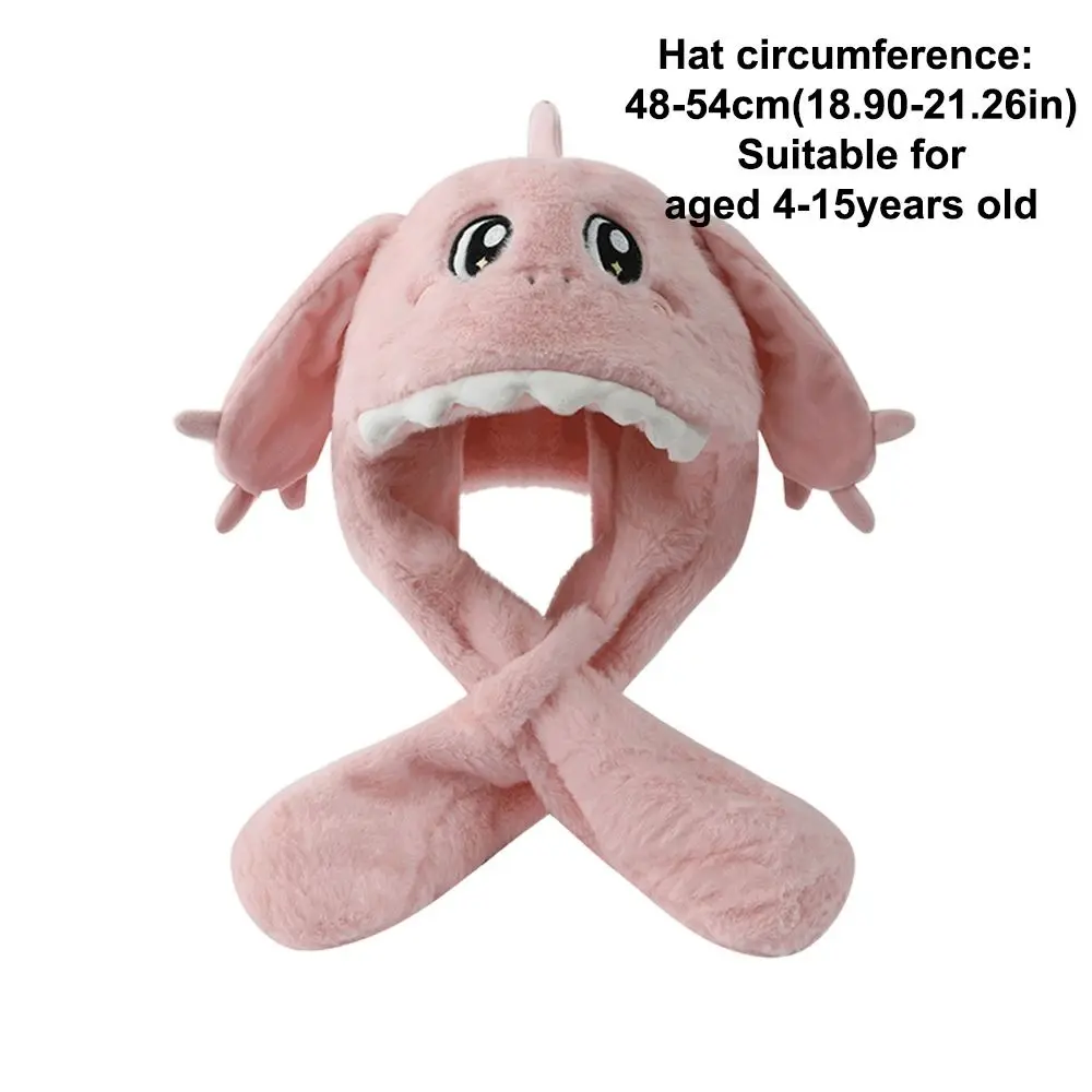 Mode Warme Babymuts Met Sjaal Winddicht Cartoon Draak Warm Oorbescherming Cap Koudbestendig Hoeden uit één stuk Sjaals Buiten