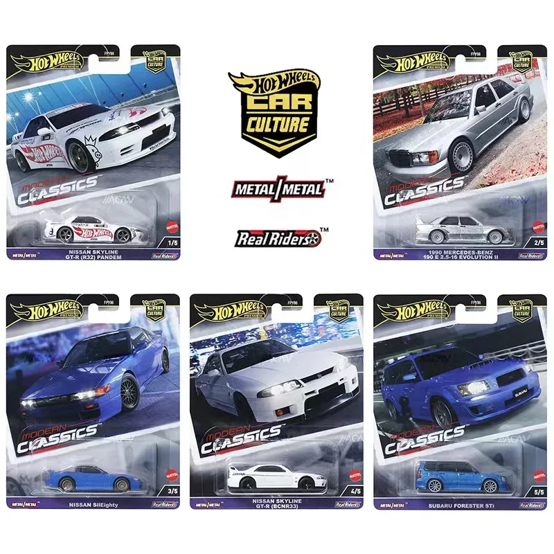 Hot Wheels CAR CULTURE NISSAN SKYLINE GT-R SUBARU FORESTER STI 1/64 Metal Die-cast Model Collection Toy Vehicles FPY86