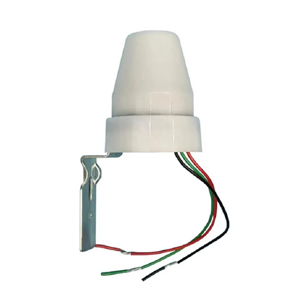 10A Adjustable Automatic Light Control Switch 220V Street Lamp Sensor For Outdoor Garden Pathway Electrical Outlet Parts