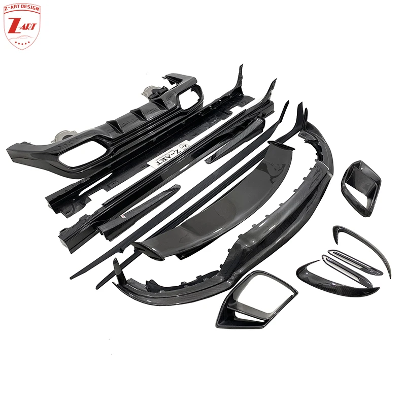 Z-ART AMG GT63 Комплект кузова из углеродного волокна для Mercedes Benz GT63 Комплект ветрового спойлера для AMG GT63 Aerokit из углеродного волокна 2019-2022