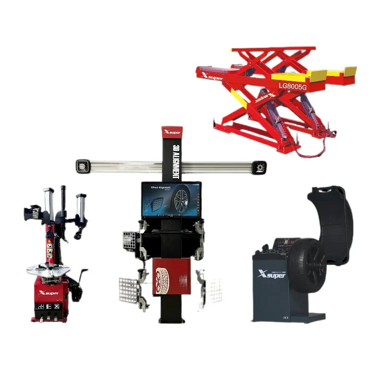 

Lawrence 3D Wheel Alignment Machine Tire Changer and Wheel Balancing Equipment Car Lift Combo for Optimal Tyre Service