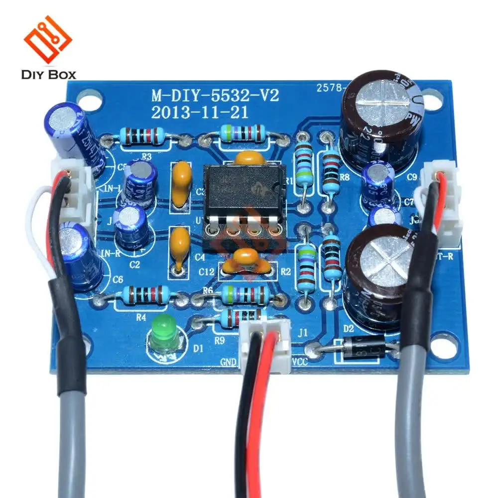 Diymore NE5532 OP-AMP HIFI Signal Vorverstärker Bord Audio Stereo Verstärker Modul mit Verbinn Draht 502 Diymore NE5532 OP-AMP HIFI Signal Vorverstärker Bord Audio Stereo Verstärker Modul mit Verbinn Draht 502