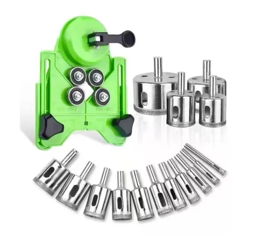 Positioner แก้วเจาะกระเบื้องแก้วหินอ่อนเจาะผู้ให้บริการเจาะ Positioner Chamferer กระเบื้อง