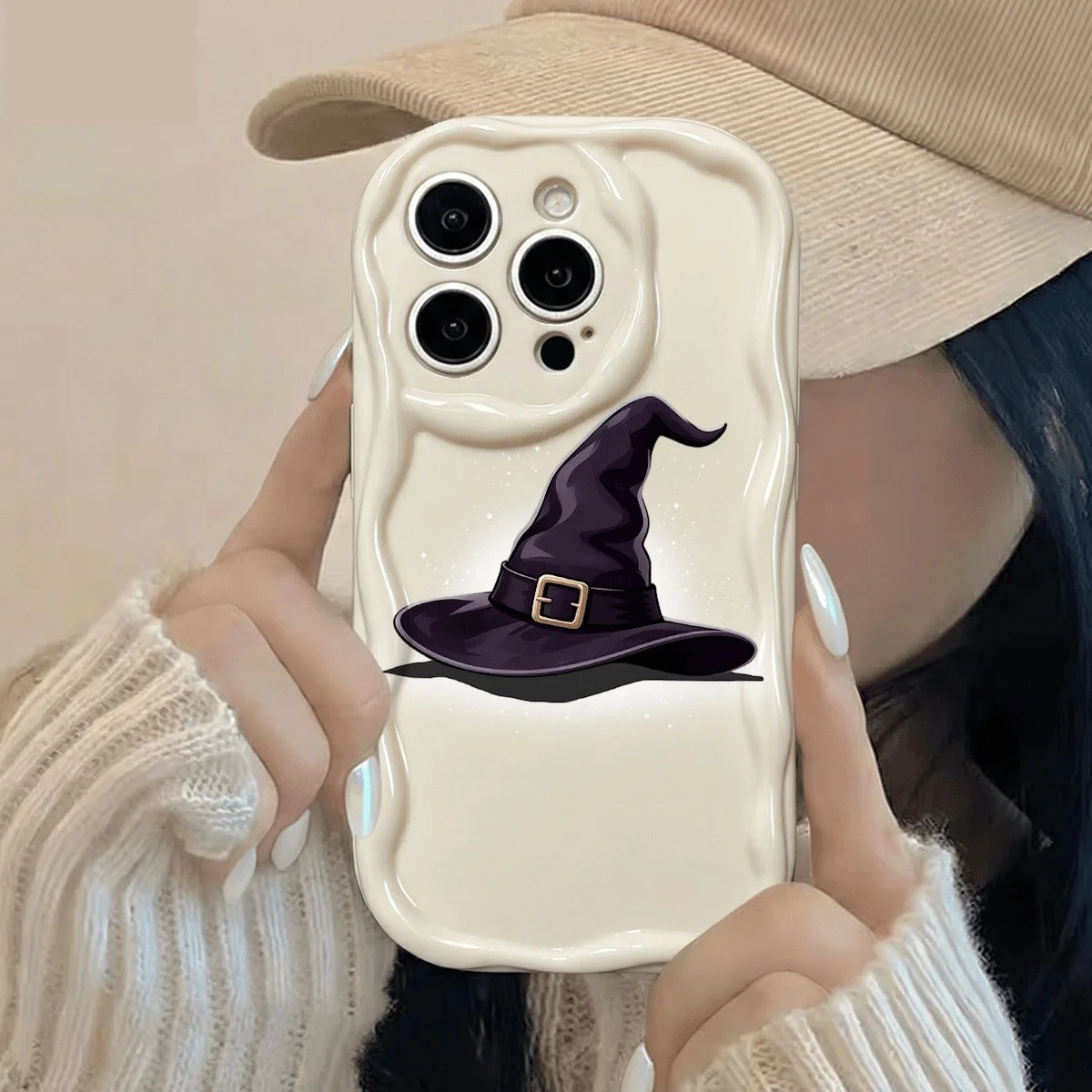 Halloween Magic Hat INS Phone Case For Samsung Galaxy S25 S23 S26 S24 Ultra Plus A57 A56 A55 A37 A07 A06 A17 A27 A15 TPUCover