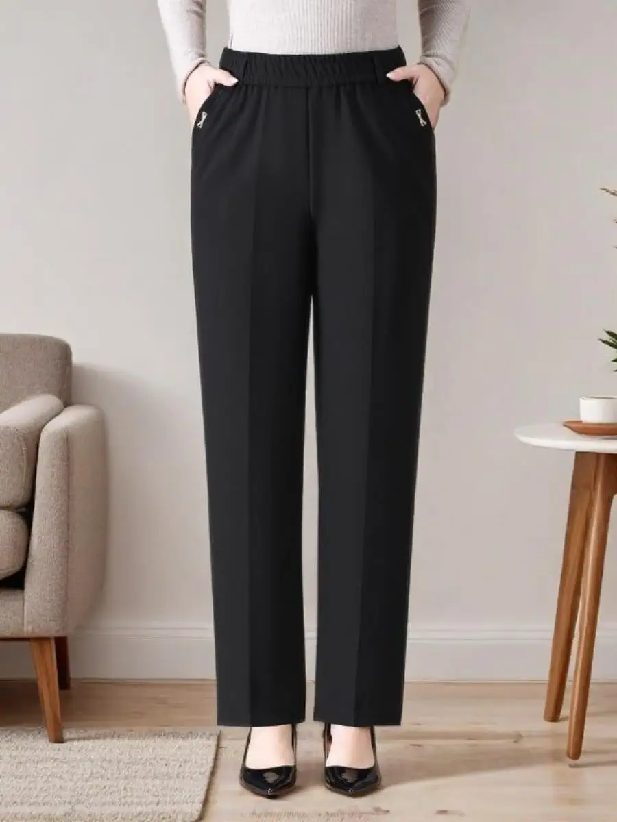 calcas-casuais-de-cintura-alta-para-primavera-e-outono-calcas-longas-fenas-soltas-conjunto-de-duas-pecas-plus-size