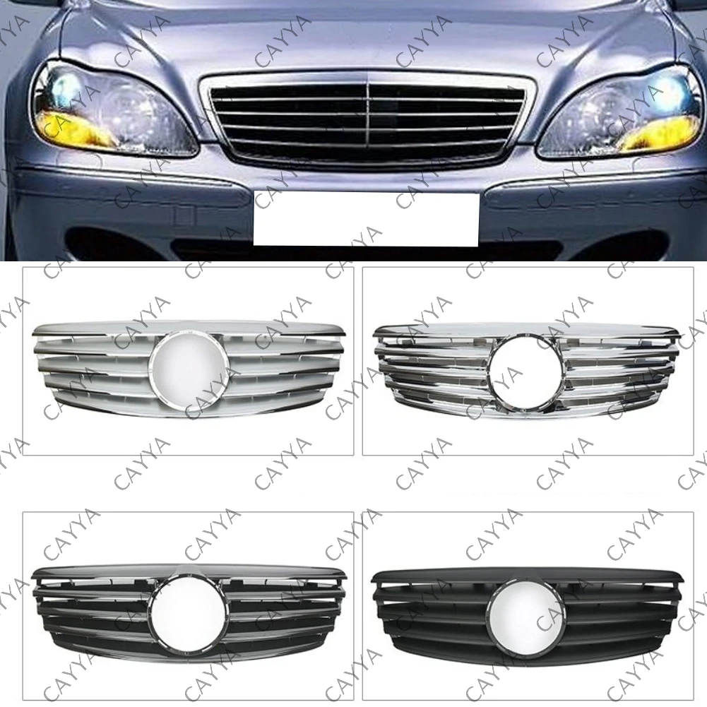 Image of Auto Oberer Frontstoßstangengrill Grill Für Mercedes-Benz E-Klasse W211 E200 E240 E320 2002-2006 2003 2004 2005