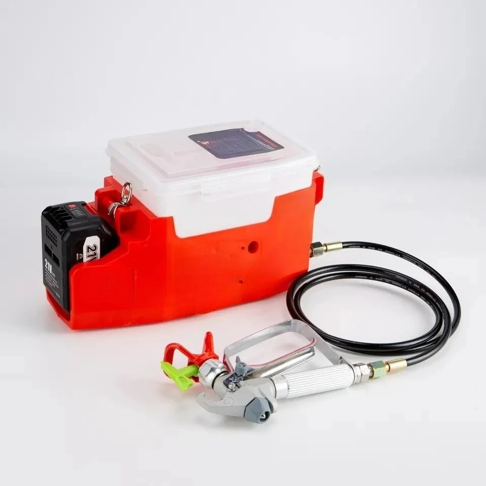Backpack latex paint spraying machine handheld lithium battery airless convenient wall repair machine