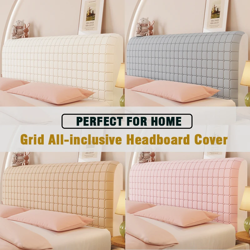 Cubierta de Cabecera con rejilla Todo incluido, Cubierta de Cabecera de Cama Gruesa, Cubierta de Cama Elástica, Protección Trasera, Cubierta Antipolvo para Habitación, Hogar, Hotel