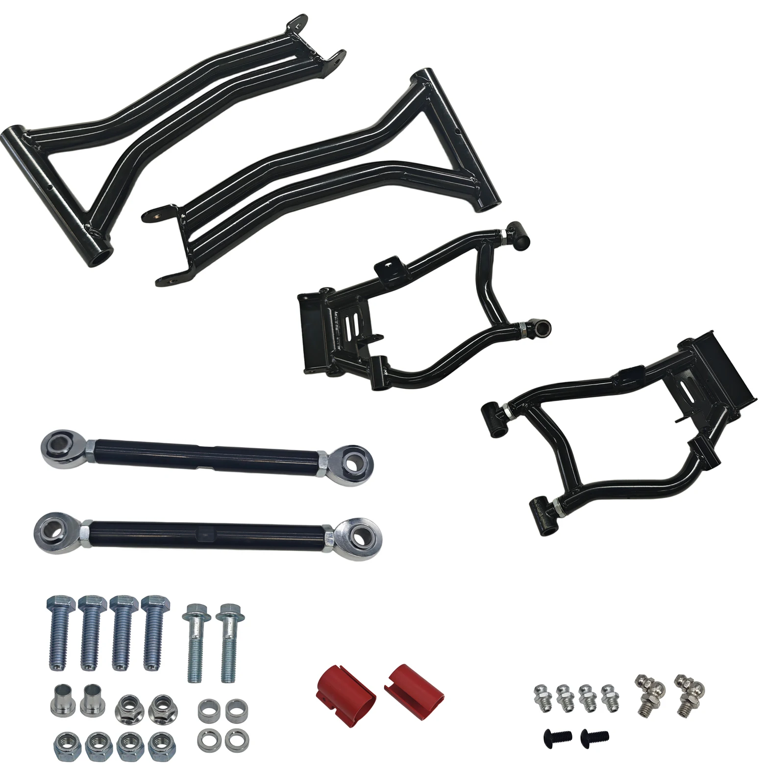 Front Upper Lower A-Arms 6pcs black PL312006A FOR 2009-2014 PLR POL RZR S 800