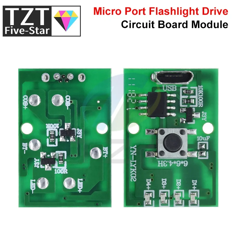 1/5PCS Flashlight Driver Board Headlight DIY Electronic Tablet Desk Lamp Reading Lamp 3-5W Drive Plate Fishing Light Accessories
