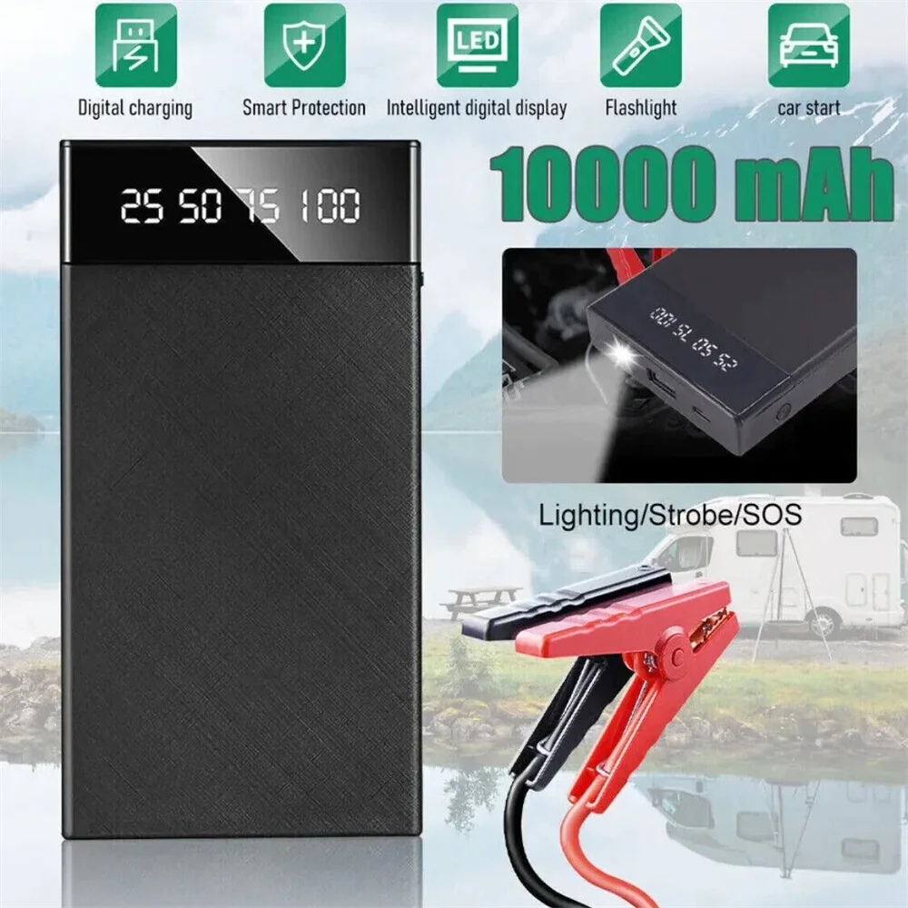 Auto Jump Starter Auto Power Bank 10000mAh 12V batteria portatile per Auto starte Booster caricabatteria per Auto dispositivo di avviamento della