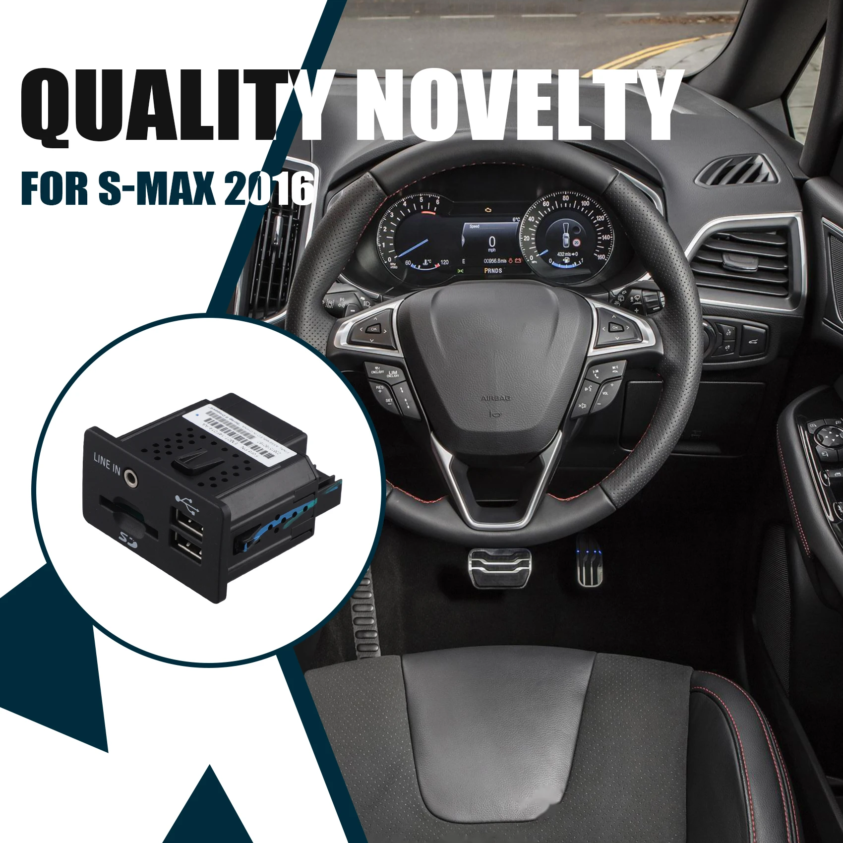 

Hot Selling-Car USB Connector Aux & SD Card Port For Ford S-MAX 2016 EM2T-14F014-AB,Car USB Connector Aux & SD Card Port For For