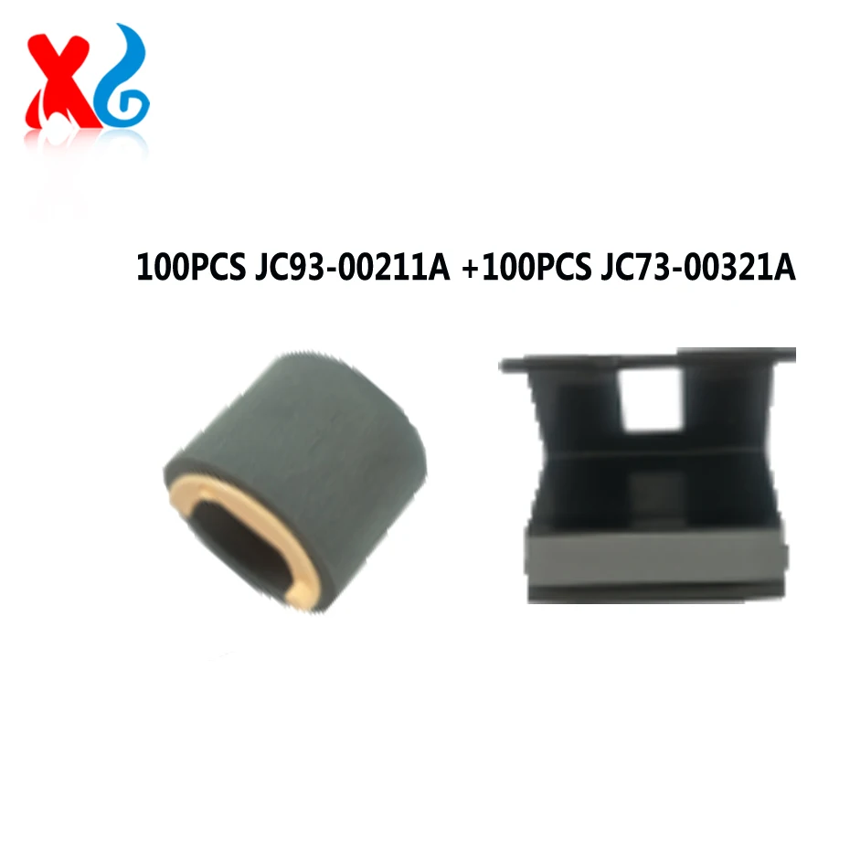 

100Sets Separation Pad Pickup Roller For SAMSUNG ML 1660 1665 1670 1675 1860 1865 SCX 3200 3201 3205 JC93-00211A JC73-00321A