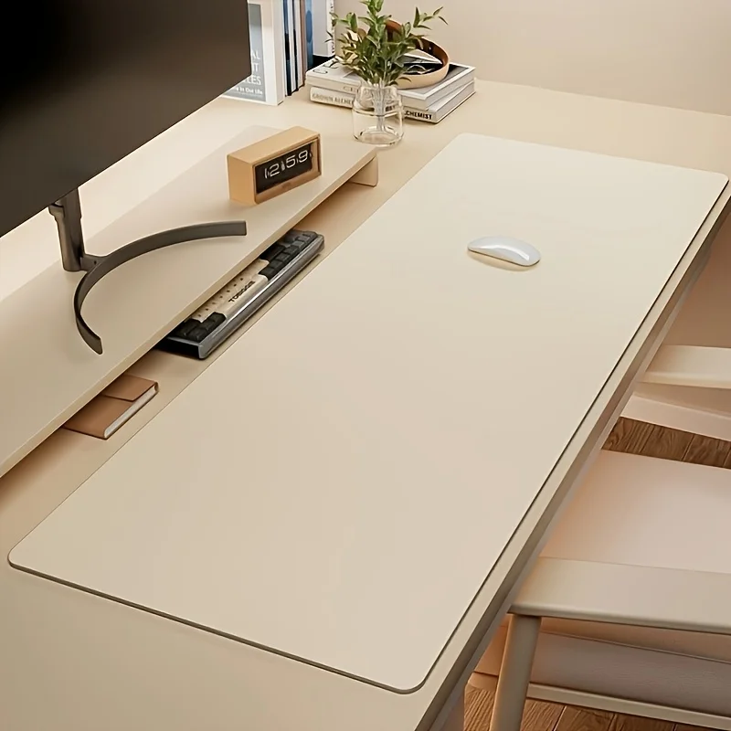 Tappetino per mouse grande in similpelle, antiscivolo e impermeabile, per ufficio, scrivania, facile da pulire.