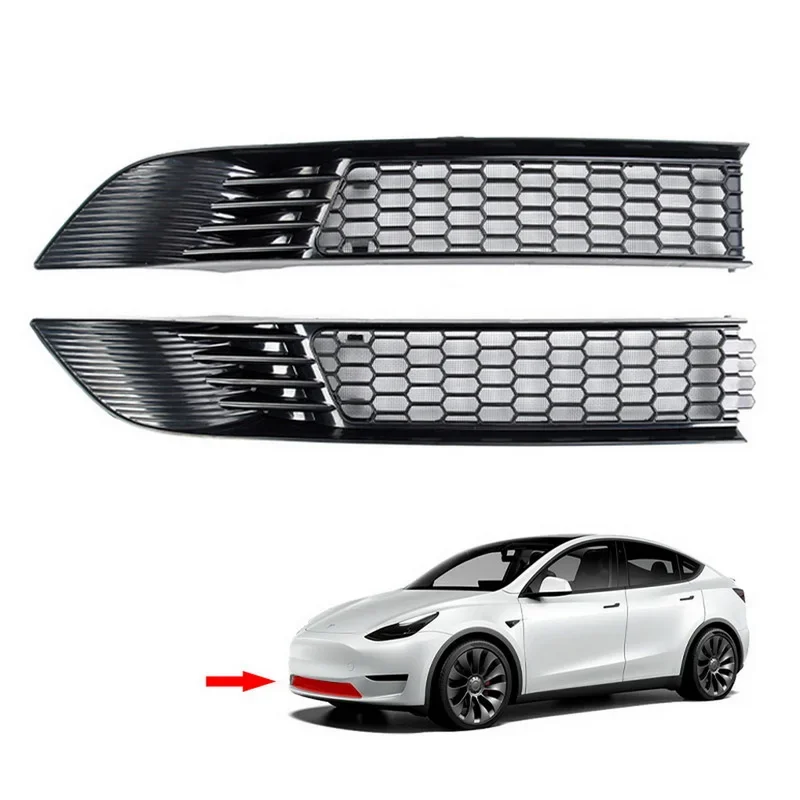 MY paraurti anteriore griglie da corsa inferiori per Tesla Model Y 2023 2022 rete Anti-insetto Mid-Net Air Inlet Mesh Protection Car modificato