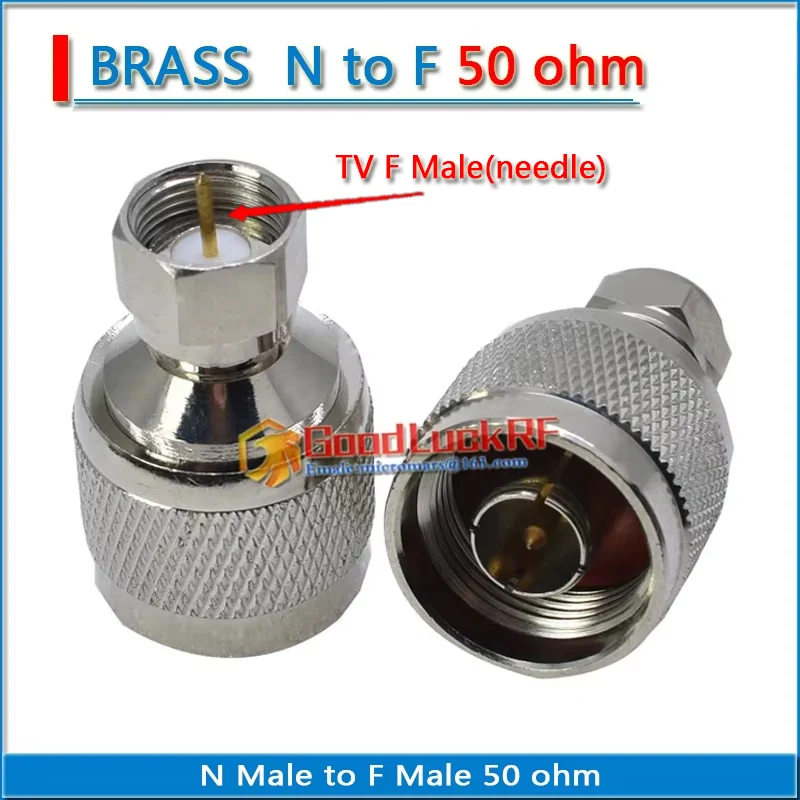 

L16 N Male to F TV Male Plug Copper Straight 50ohm phone signal amplifier N Male to F Female to N Female RF Connector Adapters