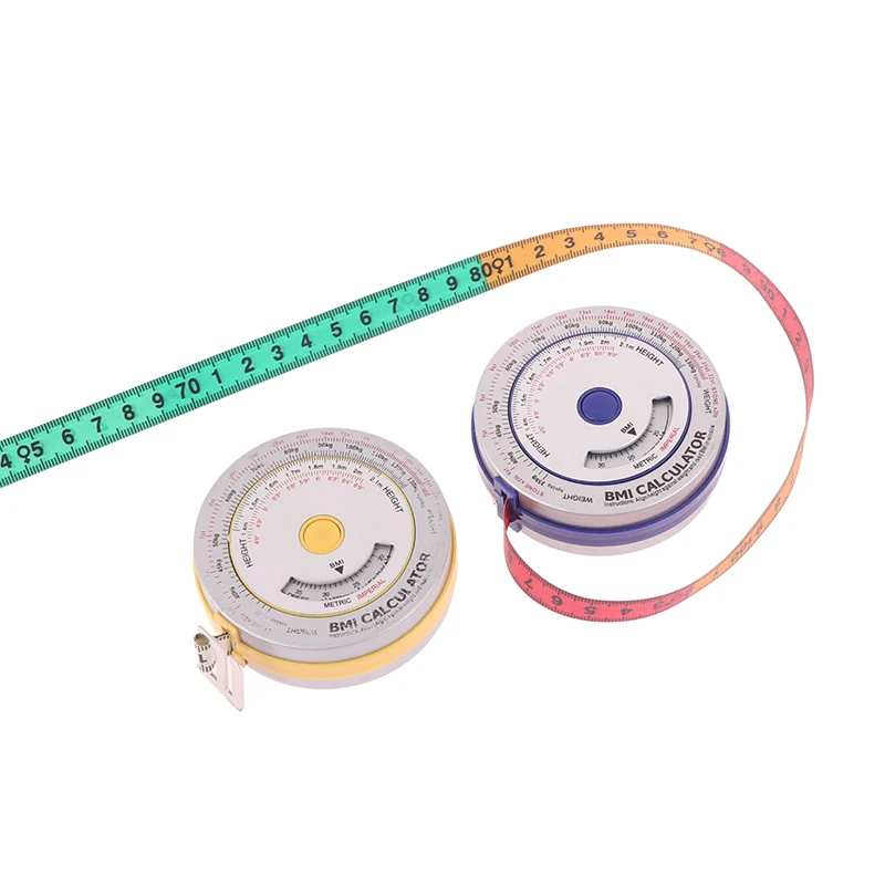 BMI Calculator Automatic Telescopic Tape Measure Body Measuring Tape Centimeter Sewing Ruler Tools Weight Loss Tape Measurement
