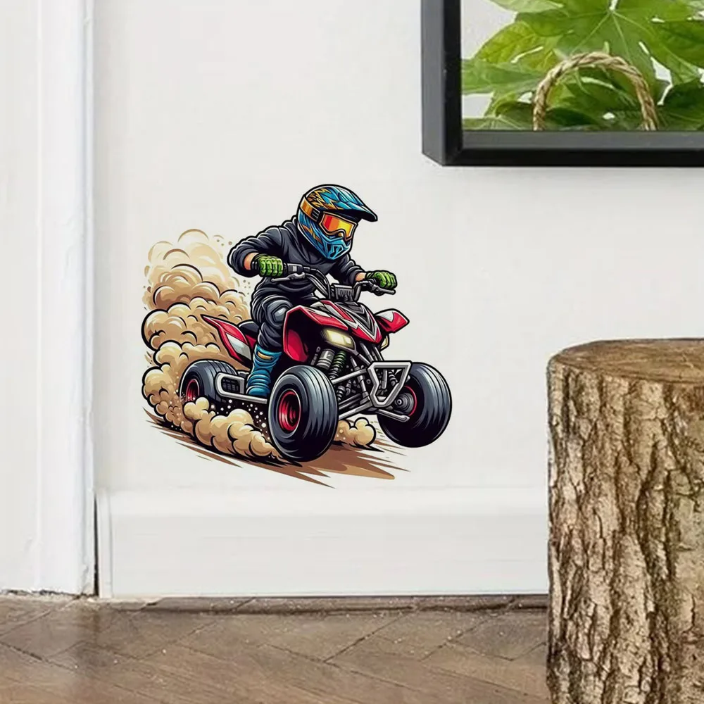 

Rider Stickers, Waterproof Vinyl Material, Ideal for Toilet, Home , Refrigerator, Car, Window, Wall Decor