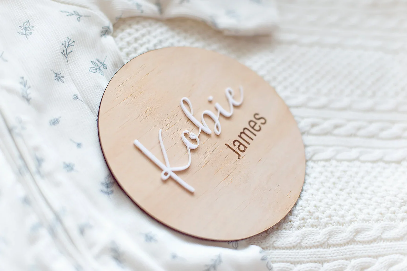 Personalised Wooden Birth Details Plaque - Nursery Decoration, Baby Arrival Sign,Birth Announcement, Baby Name Plaque