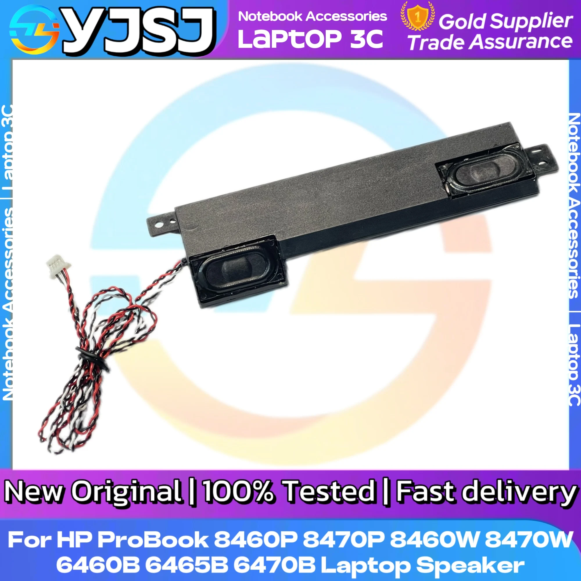 

New original Laptop Speaker for HP ProBook 8460P 8470P 8460W 8470W 6460B 6465B 6470B Left and Right Internal Speakers.