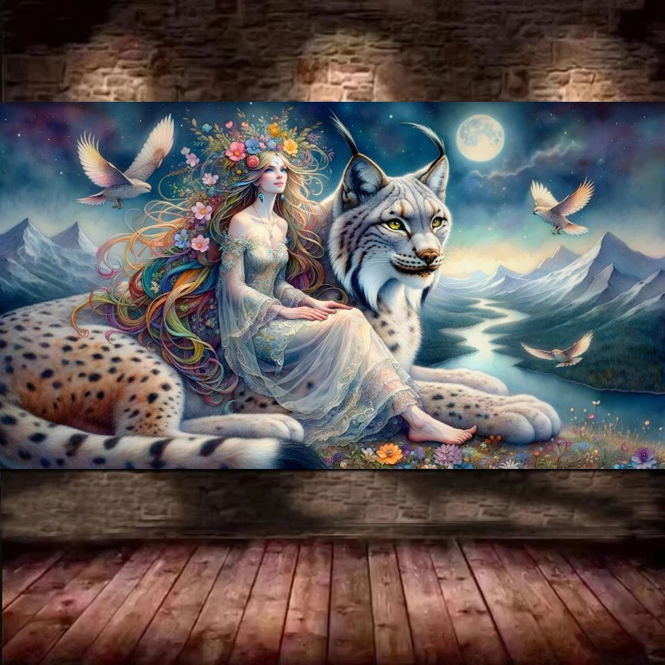 

Vibrant Surreal Cat And Woman DIY Diamond Painting New 2026 Full Diamond Mosaic Embroidery Cross Stitch Kits For Home Decor