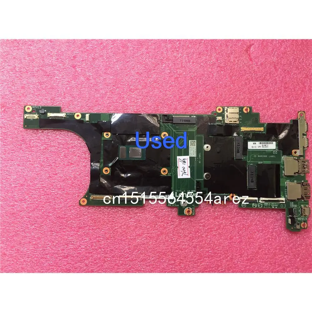 Used For Lenovo THINKPAD X1 Carbon 5th Gen 20HR 20HQ Laptop Motherboard Mainboard I7 i7-7600U CPU 16GB 01AY073