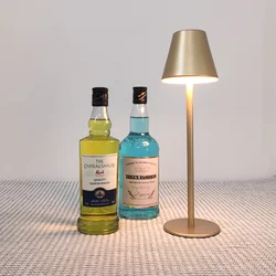 Modern LED CordlessTable Lamp Rechargeable Battery Desk lamp Touch Atmosphere Table Lamp Personality Hotel Cafe Restaurant Table