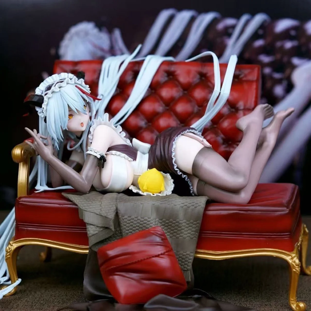 

15 см двухмерный красивый диван Gk для девочек Egil Dragon Maid In Minato Ward Лежащая модель Орнамент Коробка Рисунок GK Factory Диван Egil