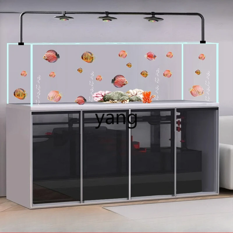

LTT bottom filter fish tank, living room integrated pull bar, Ning pipeless silent fish tank large and medium-sized