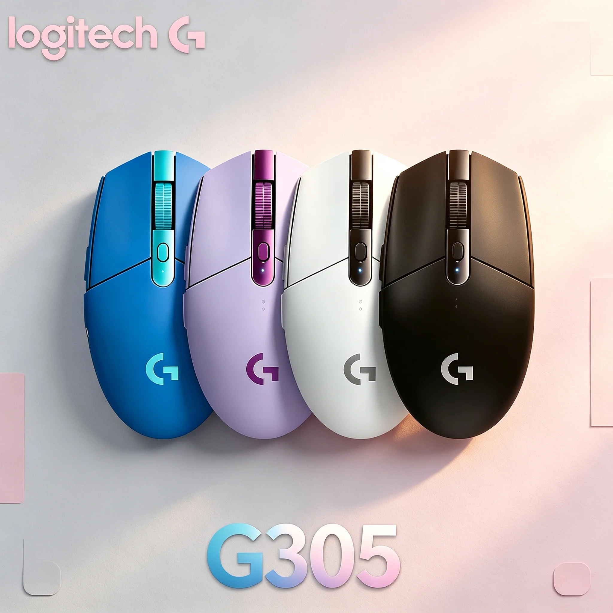 Logitech G305 LIGHTSPEED Wireless Gaming Mouse Adjustable 200‑12000 DPI Multi‑Color Mice For Gamer Player Daily Office Working S