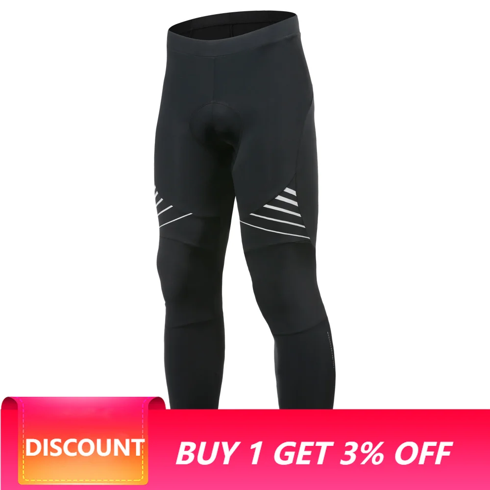 Santic Men Summer Cycling Pants Bicycle Long Pants Ride Bike Trouser Reflective Sunscreen With Pockets Quicky Dry
