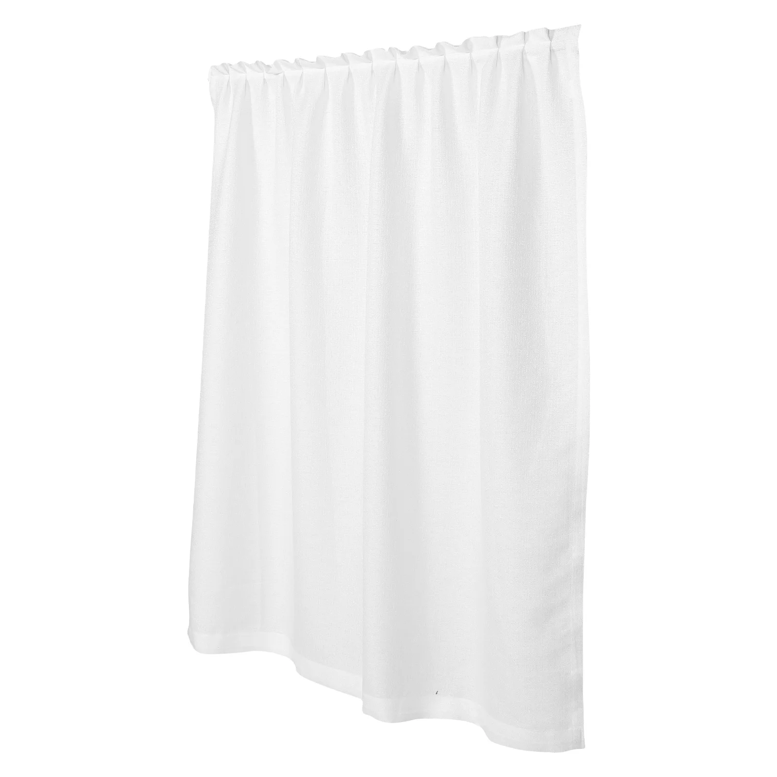 

1 Pack White Sheer Curtain Light Filtering Semi-Blackout Window Drapes For Living Room Bedroom Self Adhesive Doorway Curtain