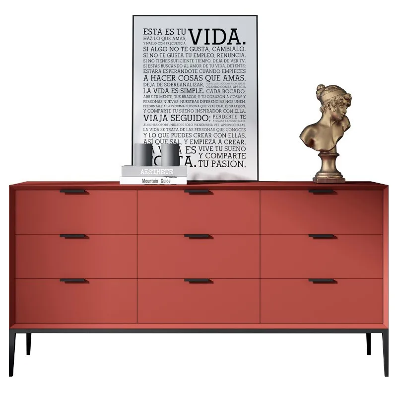 

Modern living room solid wood bedroom bedside storage TV cabinet light luxury drawer Nordic