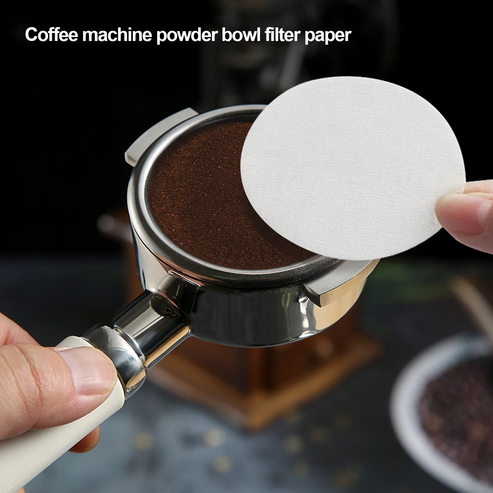 

200Pcs Coffee Powder Bowl Filter Paper 51mm 53mm 58mm Coffee Handle Disposable Filter Paper Round Secondary Water Separation