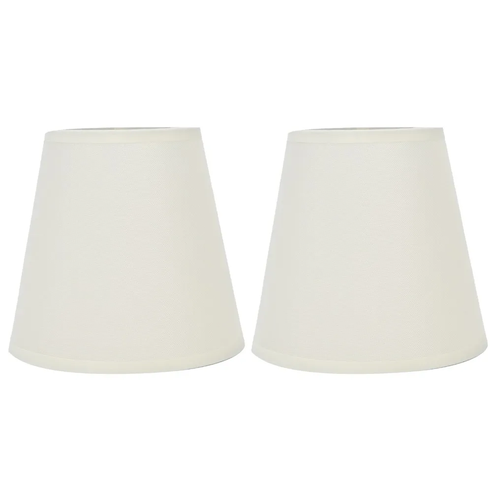 

2PCS Decorative Clip On Design Lampshade Fabric Lightweight Chandelier Lamp Shades Wall Lamp Shade Wall Lamp