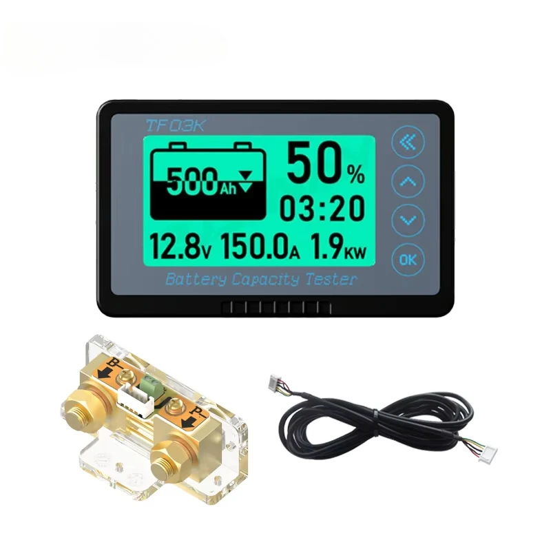 

Измеритель-тестер для свинцово-кислотных аккумуляторов TF03K 100В 350А: высокоточный индикатор уровня заряда и емкости, монитор батареи
