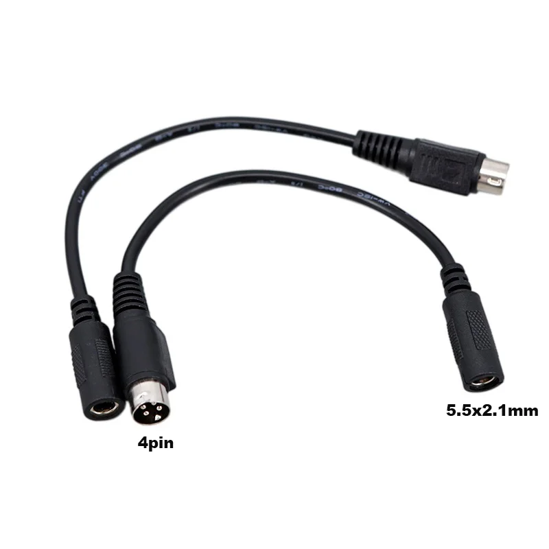 DC Power Supply Adapter Cable 5.5 x 2.1mm Female to MINI DIN 4 Pin Male For SATO TG-5011-19V-ES TV LCD VCR Lead Wire B4