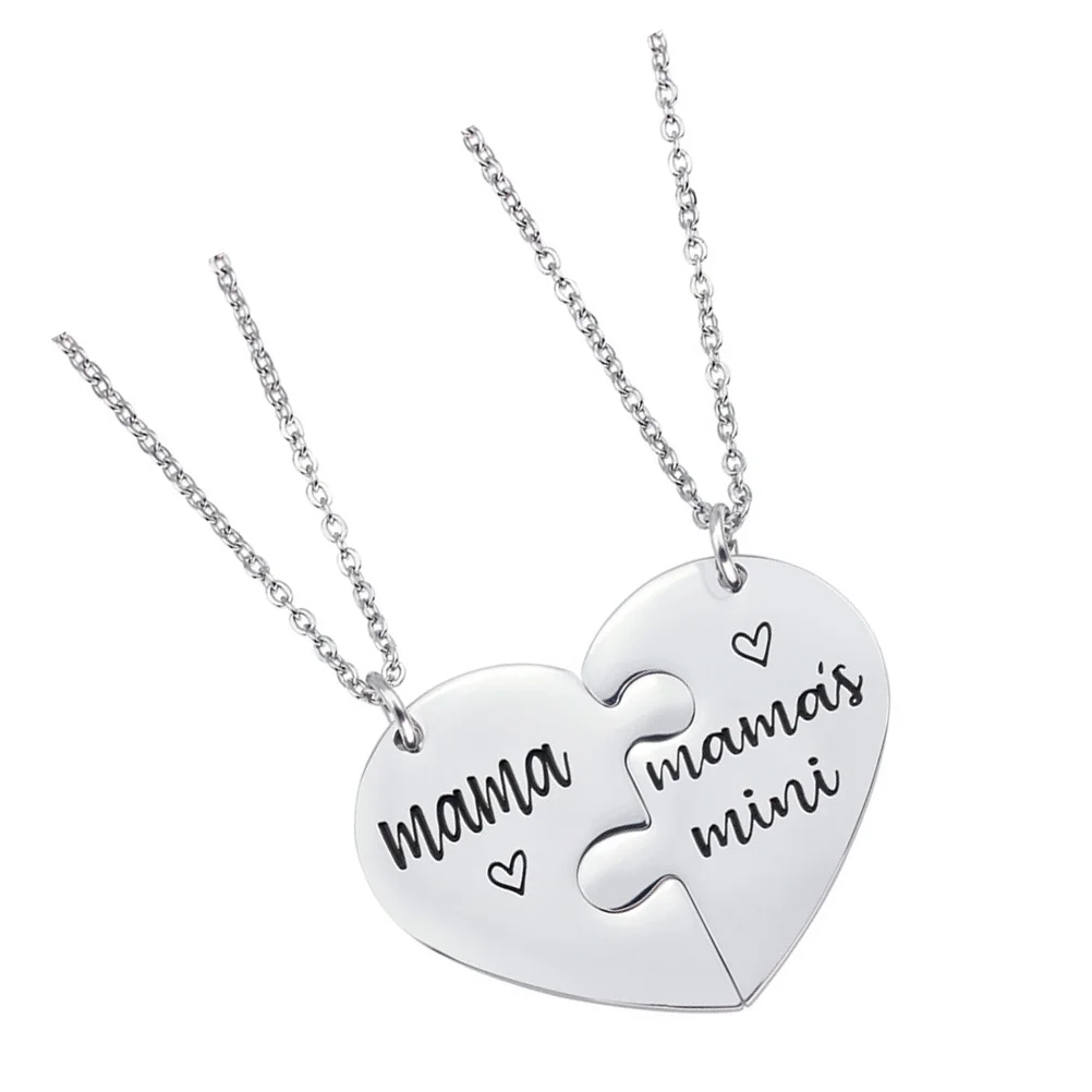 

1Set Titanium Steel Necklace Elegant Stylish Pendant Jewelry Gift for Mother's Day Creative Fashion Neck Accessories