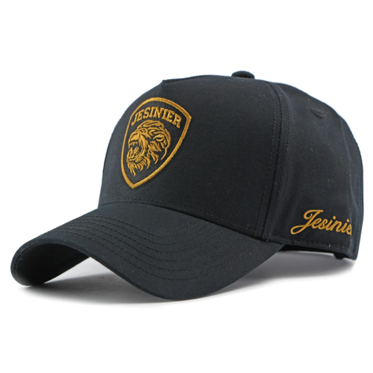 Unisex JESINIER Baseballkappen mit Löwenstickerei, Frühling und Herbst, für den Außenbereich, verstellbare Freizeithüte, Sonnenschutzhut, Sportkappe – Detail 2