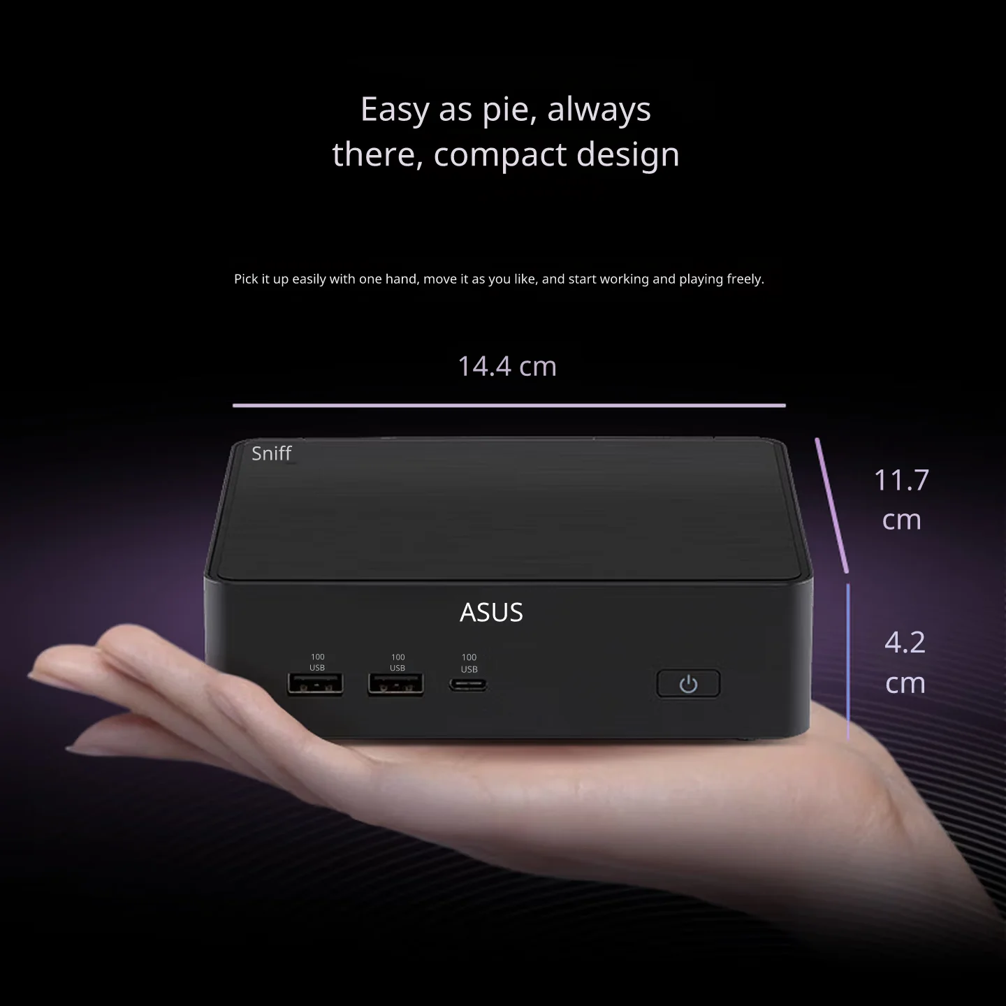 ASUS NUC16 Pro Ultra X7 358H Mini PC 32GB LPDDR5X 1TB SSD Intel